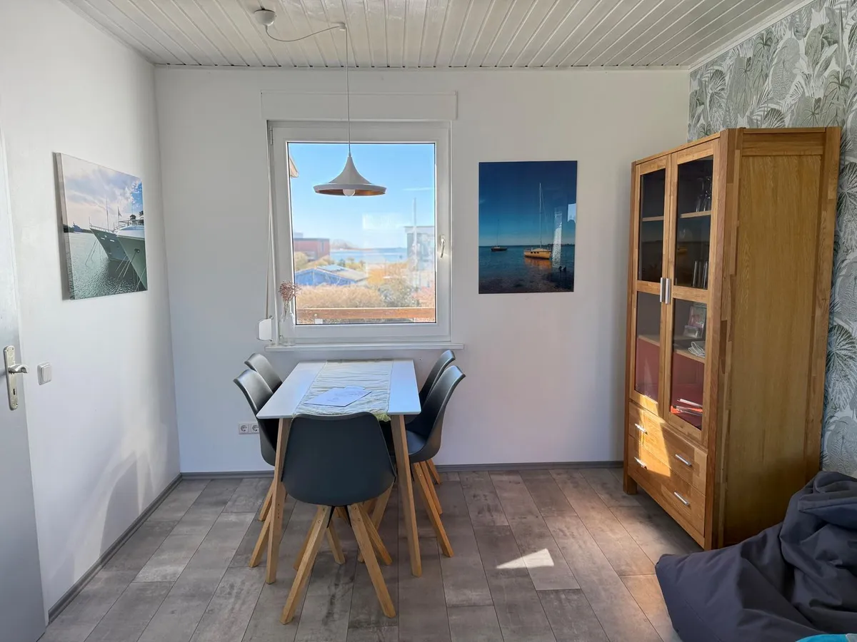 Ferienhaus baltic blick – Wohnzimmer mit Ostseeblick