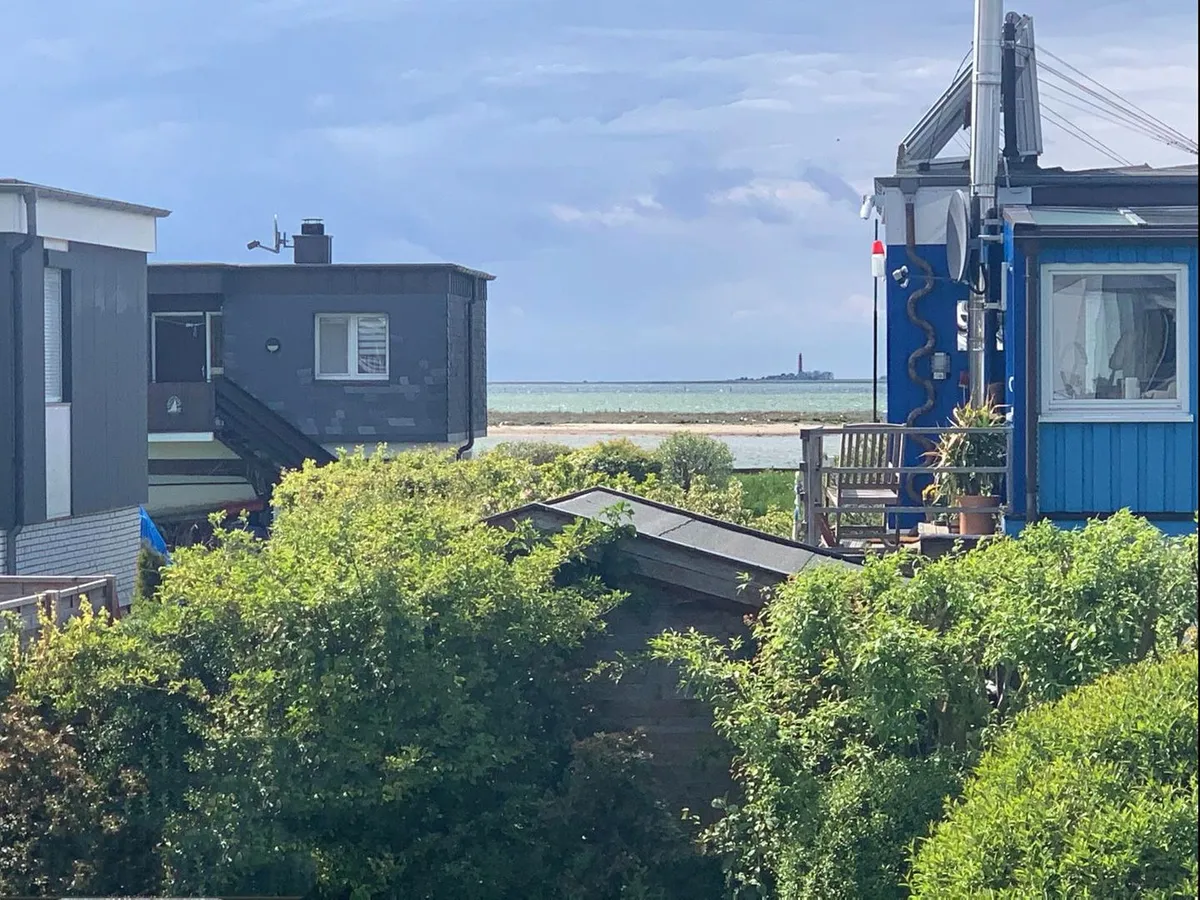 Ferienhaus leucht blick – Schlafzimmer Obergeschoss mit Doppelbett