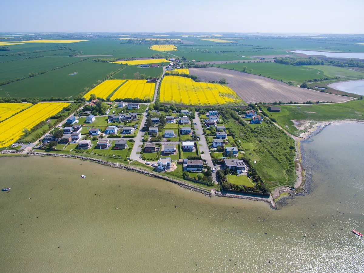 Luftbild der Feriensiedlung Westerbergen auf Fehmarn